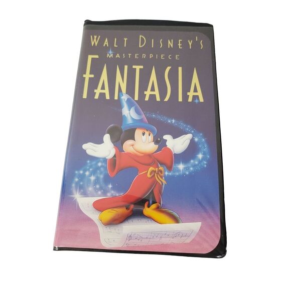 Walt‎ Disney Fantasia Masterpiece VHS Movie Mickey Mouse Wizard Magic GUC - Picture 1 of 4